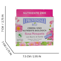 I PROVENZALI, ROSA MOSQUETA BIO CREMA VISO 24H NUTRIENTE PELLI NORMALI - MISTE 50 ML