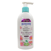 I PROVENZALI, Latte Detergente Biologico ROSA MOSQUETA, Azione Addolcente, Delicato. Formulato Con Ingredienti Delicati e Testato Su Pelli Sensibili 200ml