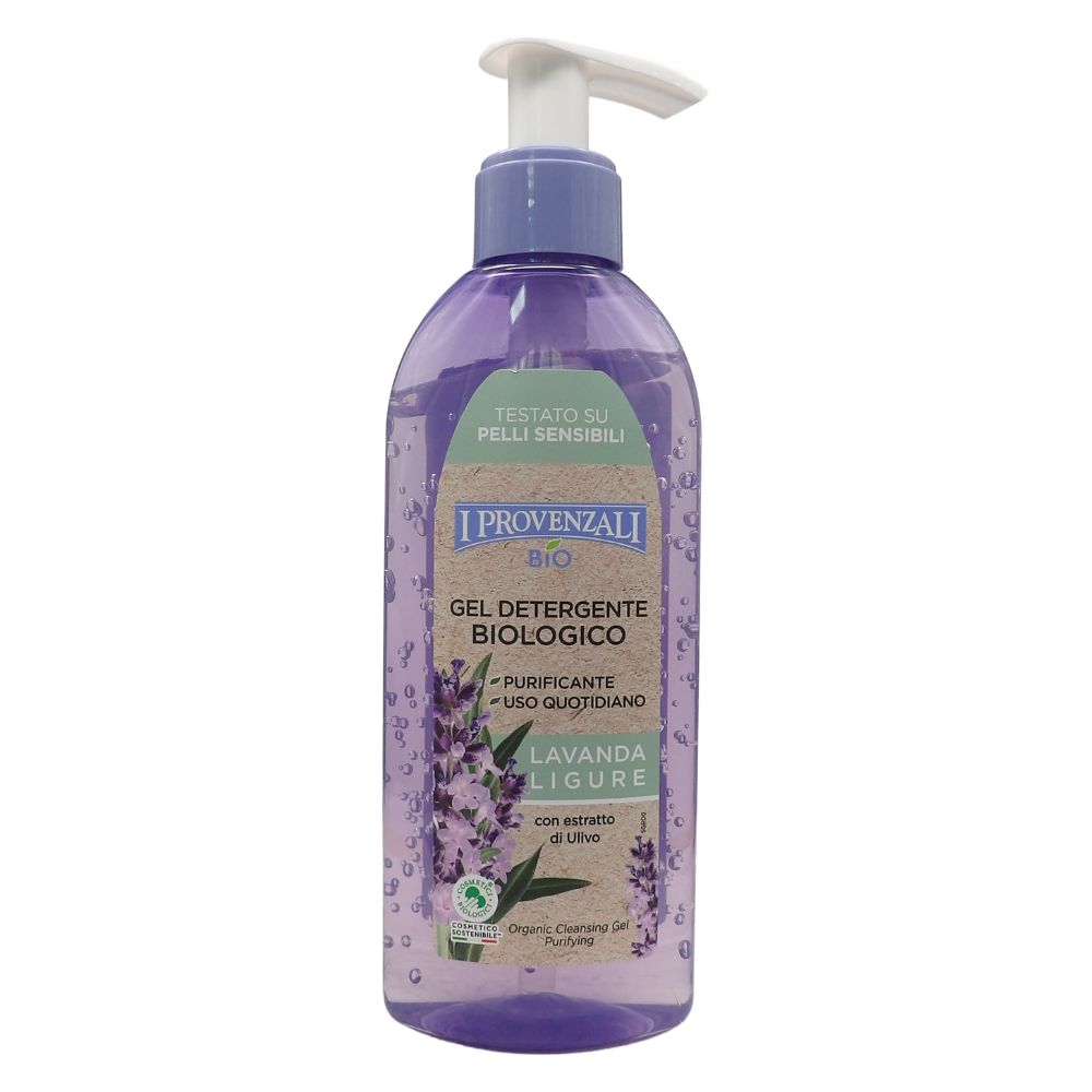 I PROVENZALI, Gel Detergente Biologico LAVANDA LIGURE Con Estratto Di Ulivo, Purificante e Per Uso Quotidiano 150ml