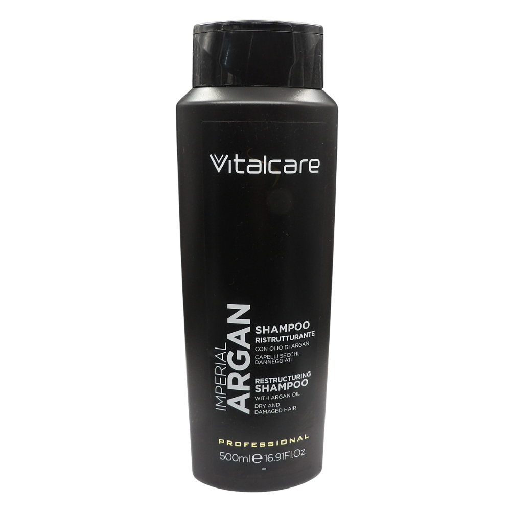 VITALCARE Shampoo Ristrutturante IMPERIAL ARGAN, Con Olio Di Argan, Per Capelli Secchi e Danneggiati 500ml