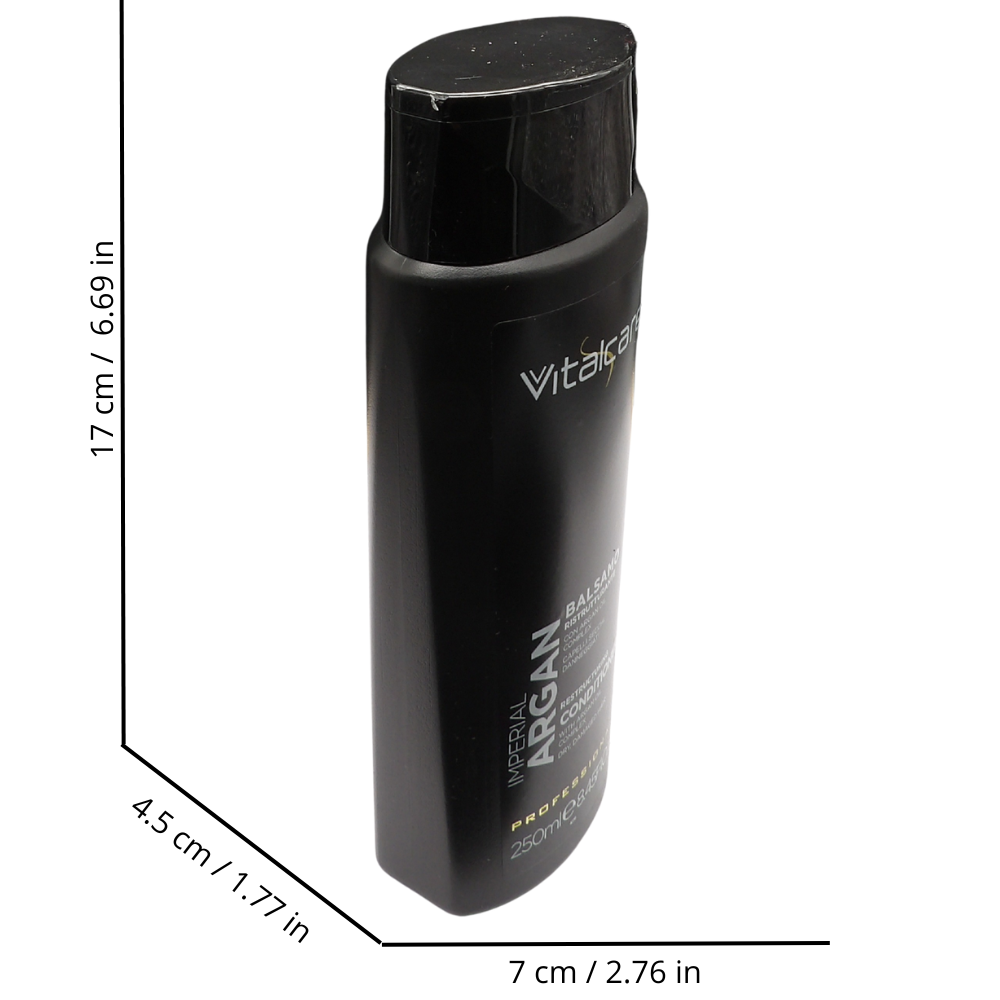 VITALCARE IMPERIAL ARGAN, Balsamo Ristrutturante Con Argan Oil Complex. Per Capelli Secchi o Danneggiati 250ml