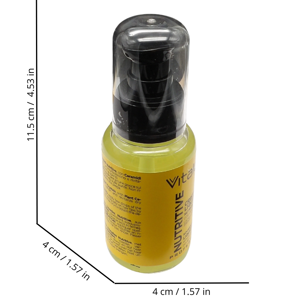 VITALCARE Nutritive - Cristalli Liquidi per Capelli, Cristalli Nutrienti e Ristrutturanti, per Capelli Secchi e Spenti, con Ceramidi Vegetali, 50 ml