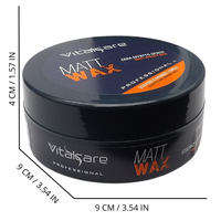 VITALCARE Cera Con Effetto Opaco, Matt Wax, Cera Per Capelli Uomo Professionale, Per Capelli Più Scolpiti e Definiti, ON HAIR 100ml