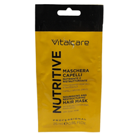 VITALCARE NUTRITIVE, Maschera Capelli Nutriente e Ristrutturante Monodose, Con Ceramidi Vegetali e Pantenolo. Per Capelli Secchi, Spenti 25ml