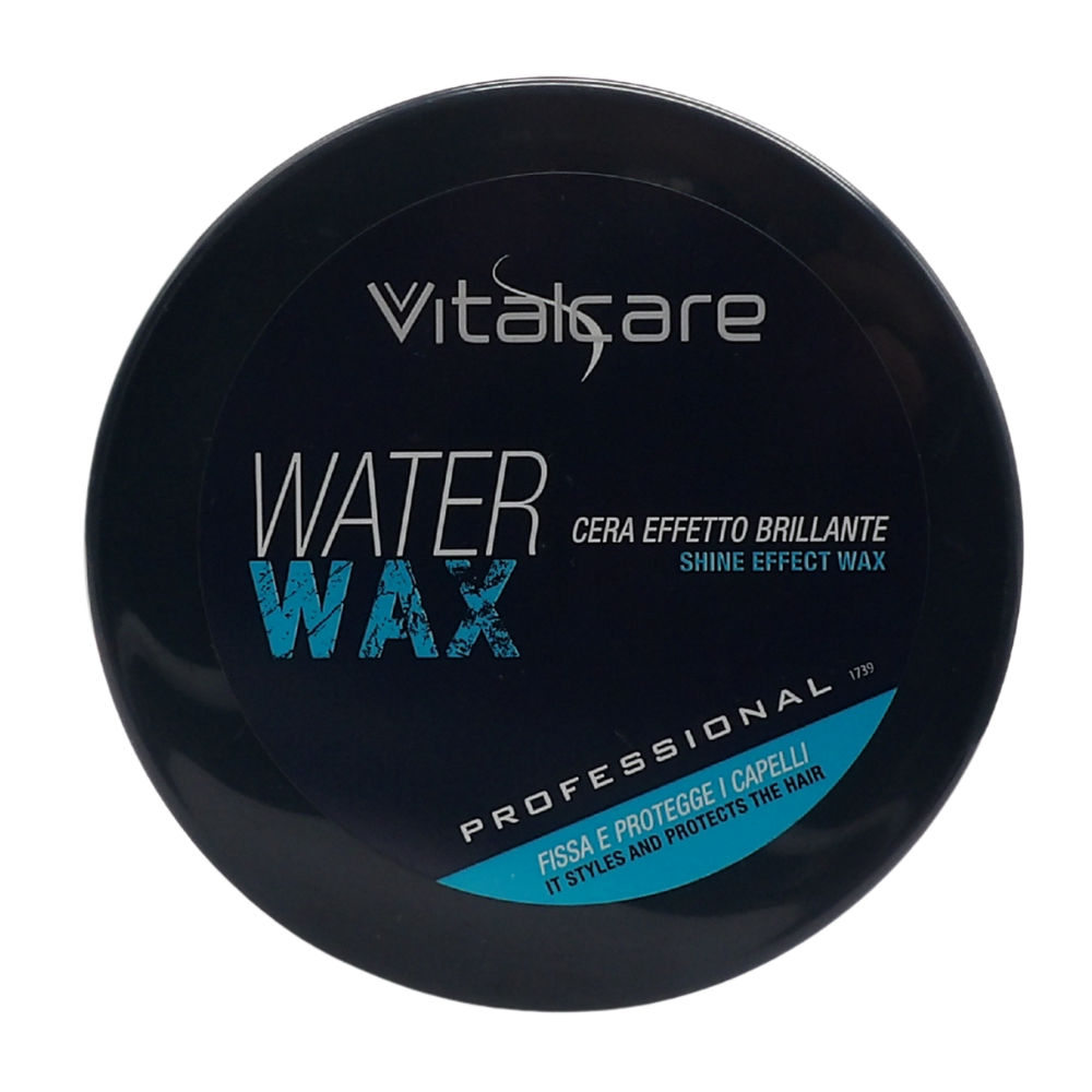 VITALCARE Cera Con Effetto Brillante, Water Wax, Cera Per Capelli Uomo Professionale, Per Capelli Più Scolpiti e Definiti 100ml