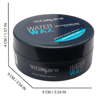 VITALCARE Cera Con Effetto Brillante, Water Wax, Cera Per Capelli Uomo Professionale, Per Capelli Più Scolpiti e Definiti 100ml