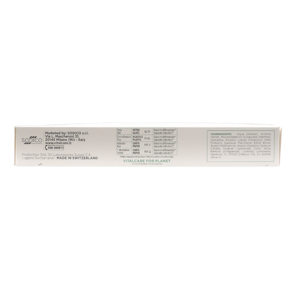 VITALCARE Swiss - Trattamento Anticaduta Uomo, Energizzante, Ristrutturante, con Complesso di Molecole Follicusan, 10 Fiale Anticaduta Capelli Uomo da 6 ml, con Pratico Dosatore