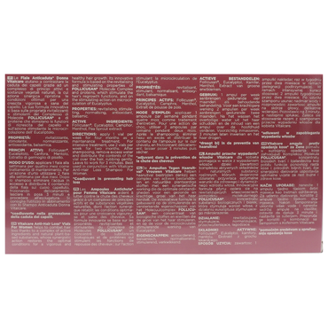 VITALCARE Swiss - Trattamento Anticaduta Donna, Energizzante, Ristrutturante, con Complesso di Molecole Follicusan, 10 Fiale Anticaduta Capelli Donna da 6 ml, con Pratico Dosatore