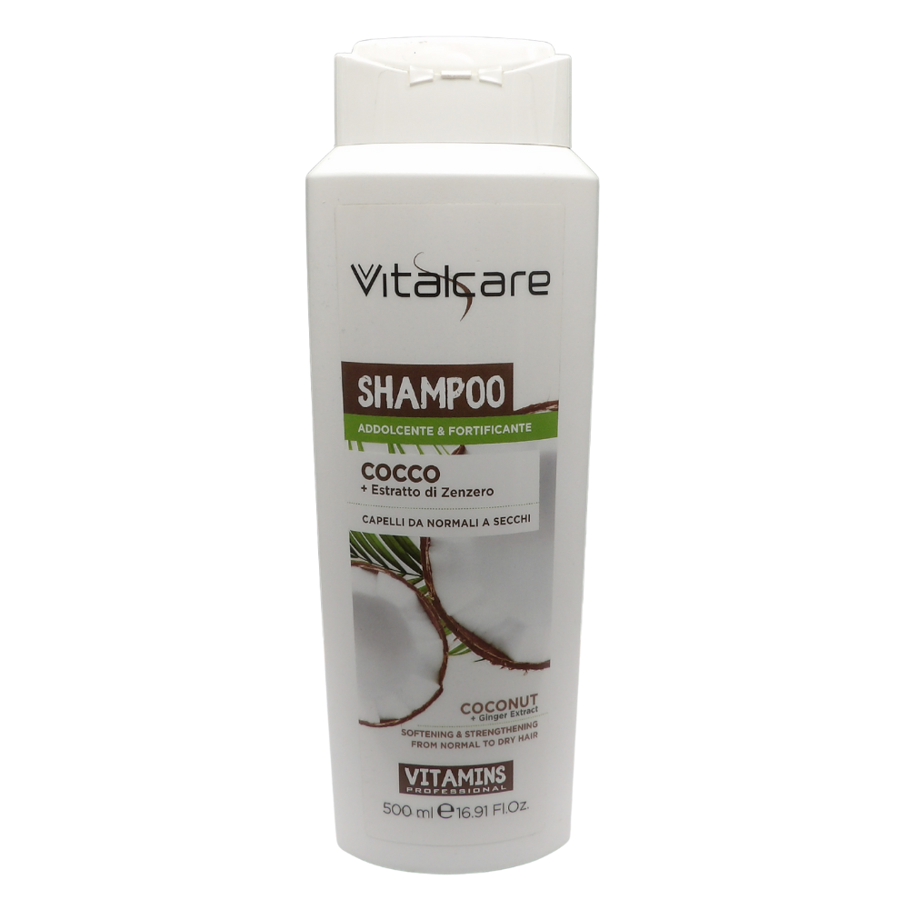 VITALCARE Vitamins Cocco Shampoo Addolcente E Nutriente 500 Ml