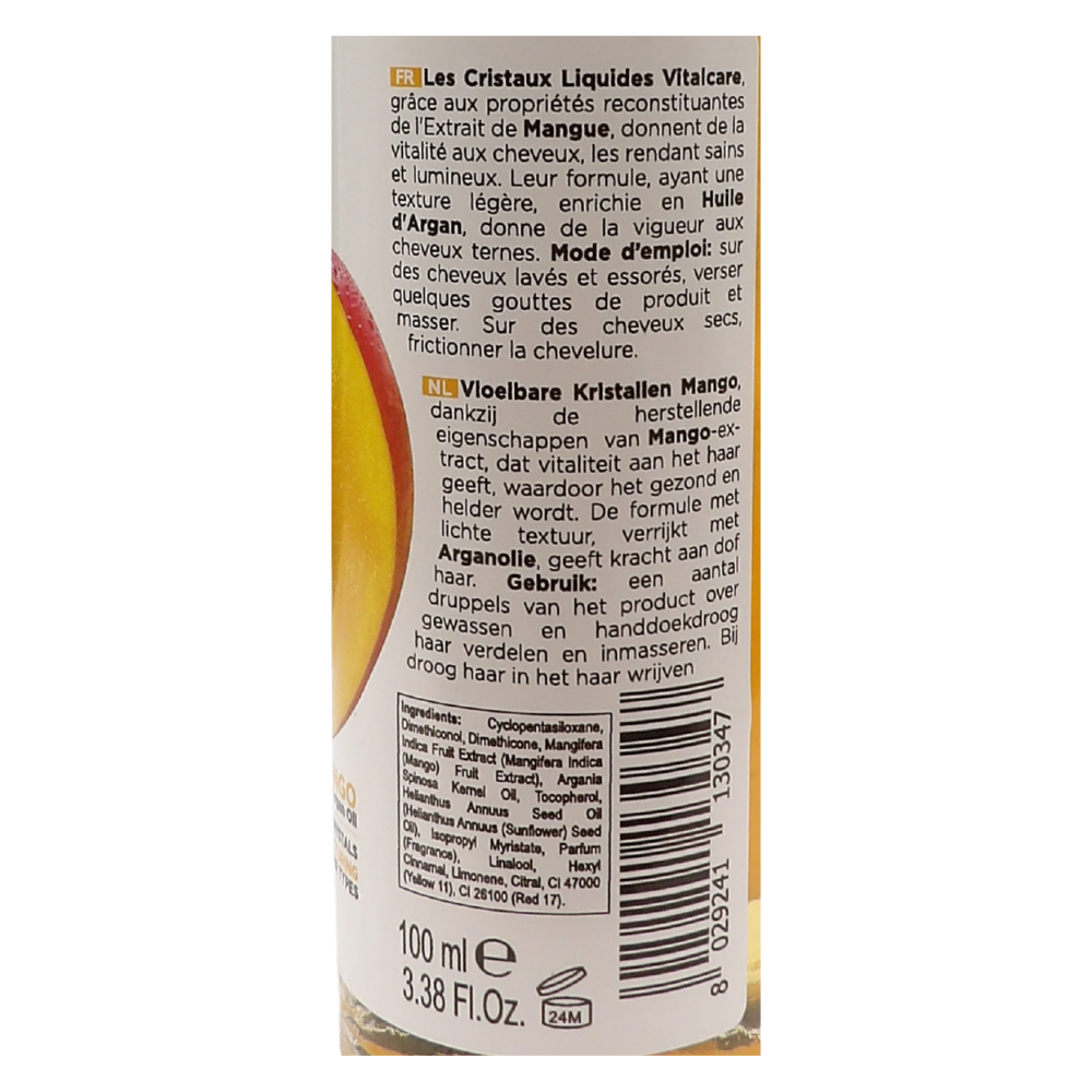 VITALCARE Vitamins Mango Nutriente E Ristrutturante Cristalli Liquidi