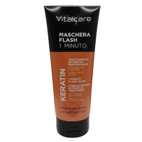 VITALCARE MASCHERA FLASH 1 Minuto, Trattamento Intensivo Rinforzante, con Cheratina e Arginina. Per Capelli Fragili e Secchi 190ml