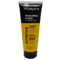 VITALCARE Maschera NUTRITIVE FLASH 1 MINUTE, Trattamento Intensivo Nutriente. Con Ceramidi Vegetali e Pantenolo, Per Capelli Secchi, Spenti 190ml