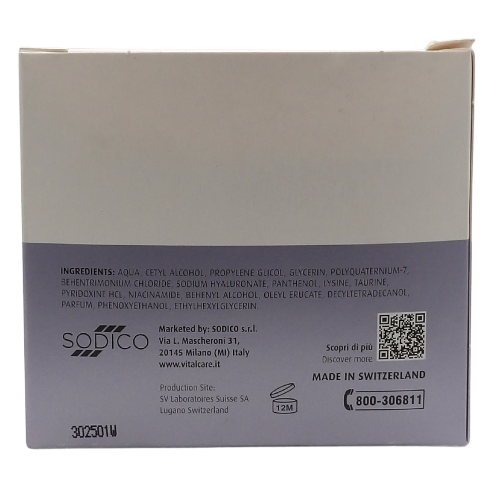VITALCARE Maschera Booster Hyalufiller, Maschera Capelli Idratante e Volumizzante, Con Acido Ialuronico, Per Tutti i Tipi di Capello, 200ml