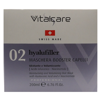 VITALCARE Maschera Booster Hyalufiller, Maschera Capelli Idratante e Volumizzante, Con Acido Ialuronico, Per Tutti i Tipi di Capello, 200ml