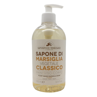 SAPONIFICIO VENEZIANO Sapone Di Marsiglia Vegetale Per Mani, Viso e Corpo. Con Tappo Dosatore 500ml (CLASSICO)