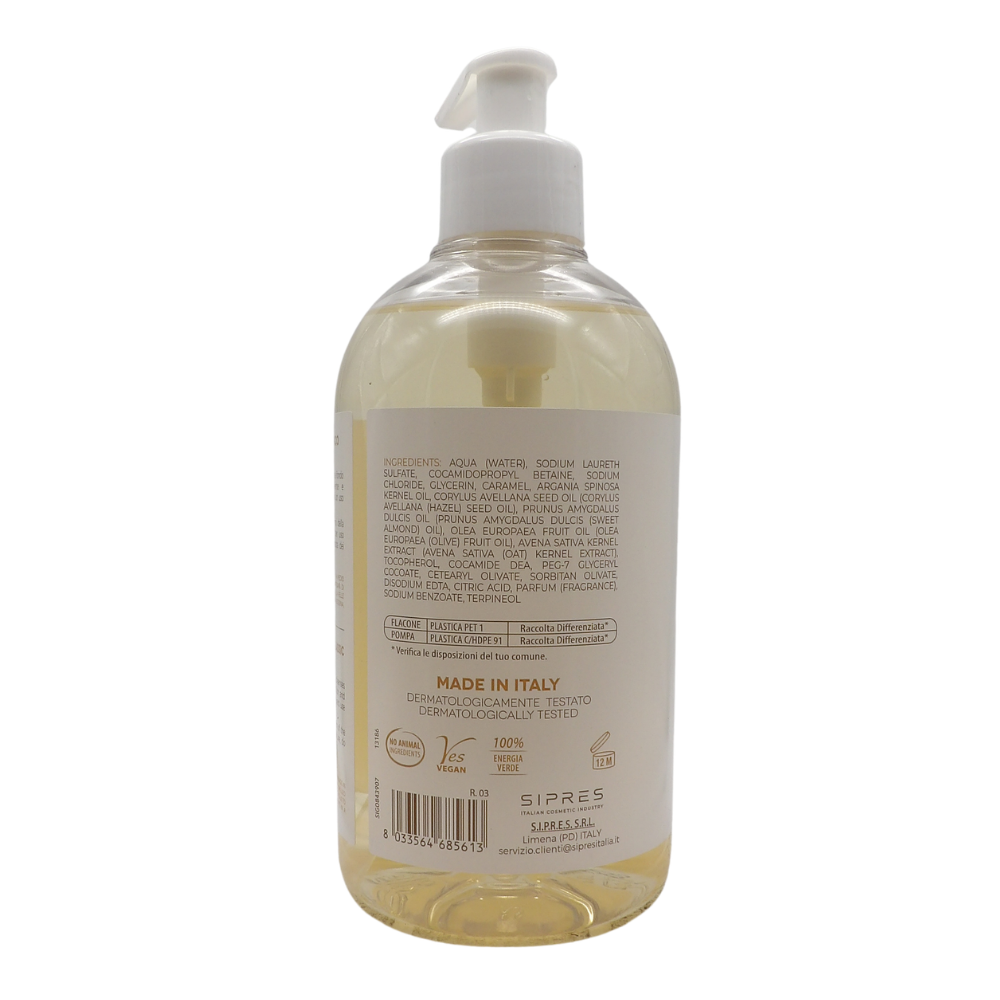 SAPONIFICIO VENEZIANO Sapone Di Marsiglia Vegetale Per Mani, Viso e Corpo. Con Tappo Dosatore 500ml (CLASSICO)