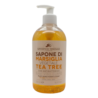 SAPONIFICIO VENEZIANO Sapone Di Marsiglia Vegetale Per Mani, Viso e Corpo. Con Tappo Dosatore 500ml (TEA TREE) ASIN B0GR5Q