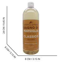 SAPONIFICIO VENEZIANO Bagno Doccia Bagno Di Marsiglia Vegetale, Ideale Per Un Uso Frequente e Per Tutta La Famiglia 1000ml (CLASSICO)