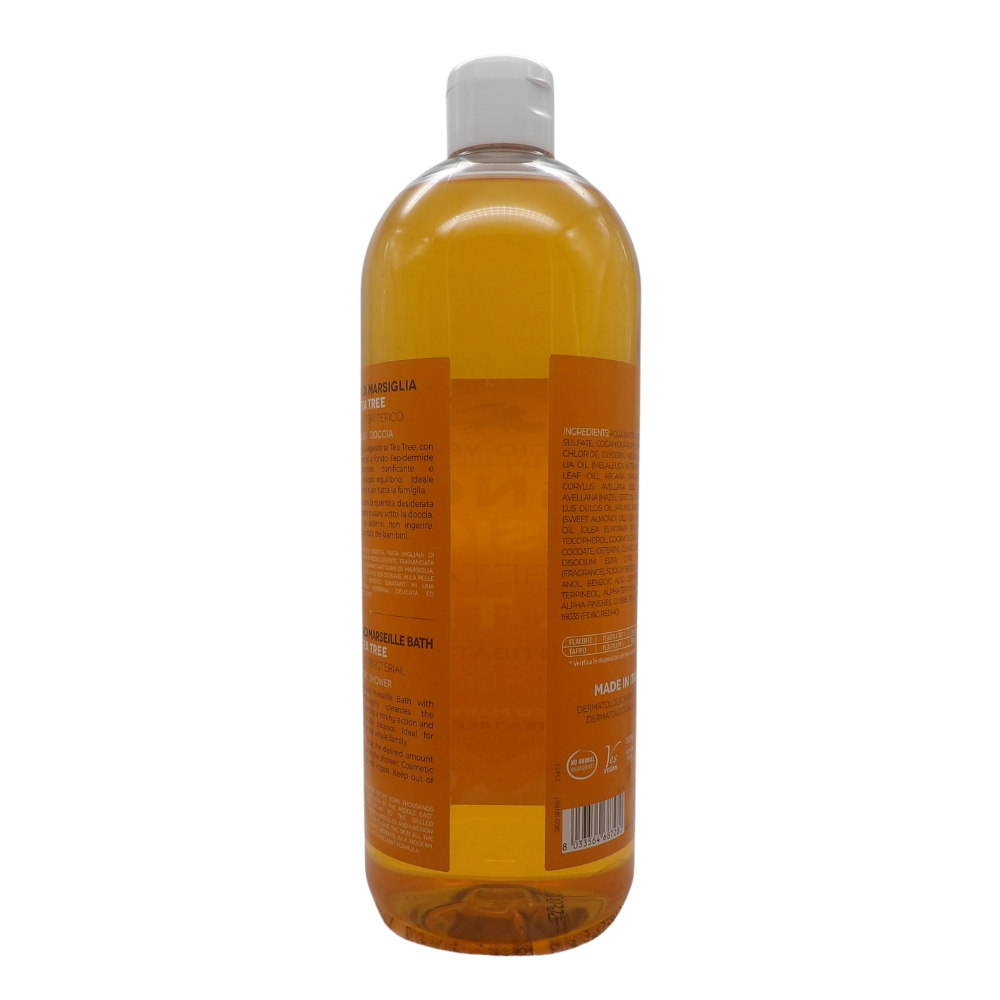 Bagno Doccia Bagno Di Marsiglia Vegetale, Ideale Per Un Uso Frequente e Per Tutta La Famiglia 1000ml (TEA TREE)