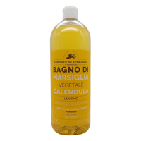 SAPONIFICIO VENZIANO Bagno Doccia Bagno Di Marsiglia Vegetale, Ideale Per Un Uso Frequente e Per Tutta La Famiglia 1000ml (CALENDULA)