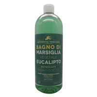 SAPONIFICIO VENEZIANO Bagno Doccia Bagno Di Marsiglia Vegetale, Ideale Per Un Uso Frequente e Per Tutta La Famiglia 1000ml (EUCALIPTO)