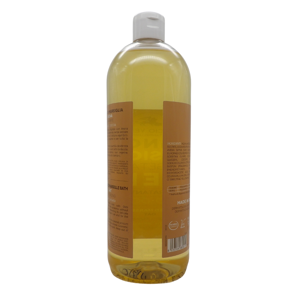SAPONIFICIO VENEZIANO Bagno Doccia Bagno Di Marsiglia Vegetale, Ideale Per Un Uso Frequente e Per Tutta La Famiglia 1000ml (AVENA)