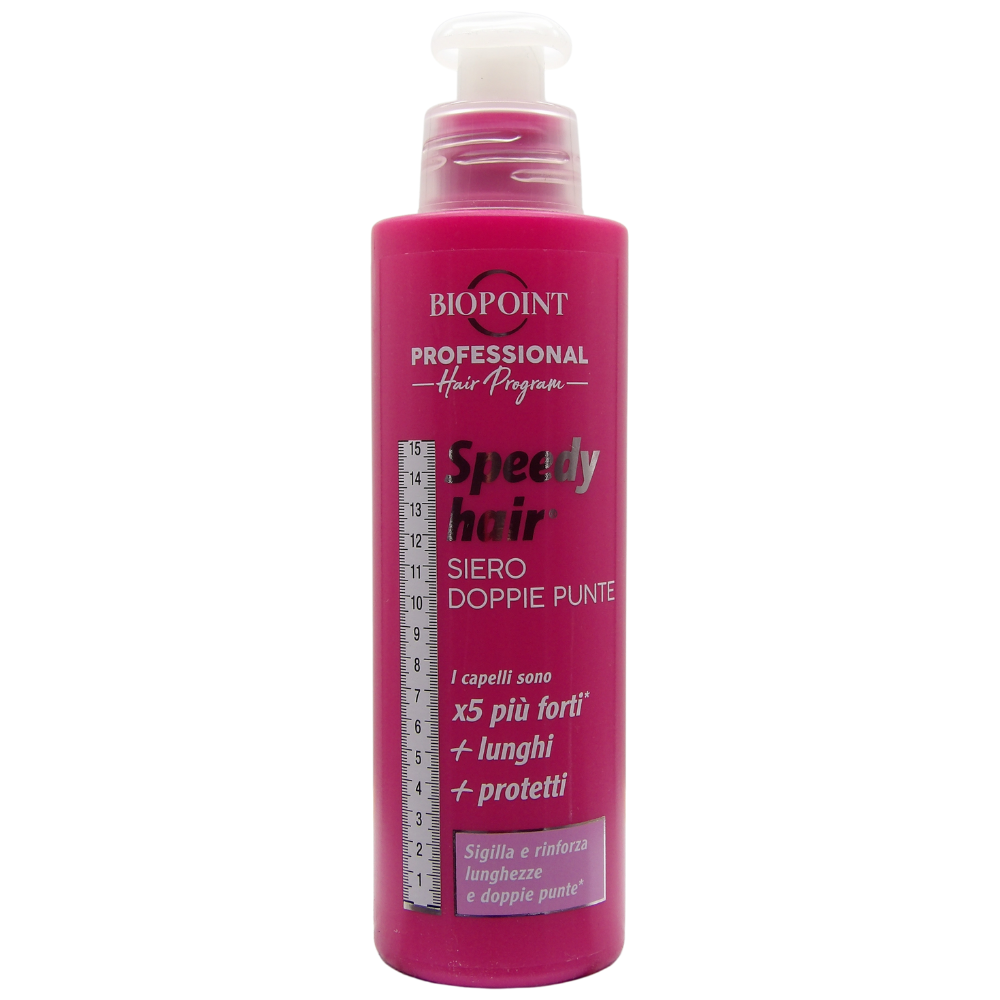 BIOPOINT Siero Doppie Punte, 5 volte più forti, lunghi e protetti. Sigilla e rinforza lunghezze e doppie punte. Agisce sulle lunghezze del capello, sigillando e rinforzando le doppie punte 150ml