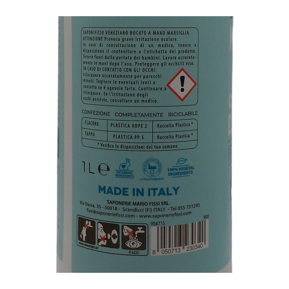 SAPONIFICIO VENEZIANO Detergente Bucato a Mano Ecologico Marsiglia, Ipoallergenico con Olio Essenziale di Lavanda, 1000ml