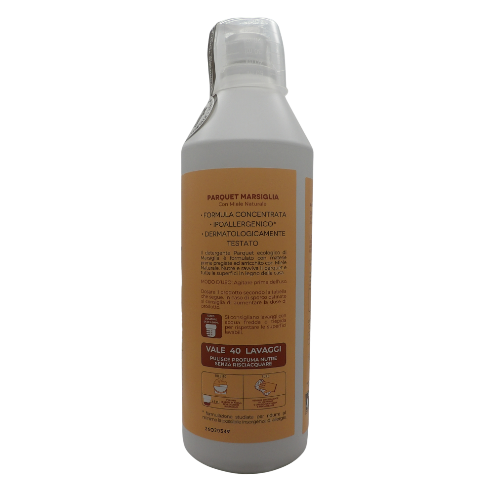 SAPONIFICIO VENEZIANO Detergente Parquet Ecologico di Marsiglia, Ipoallergenico con Miele Naturale, 1000ml