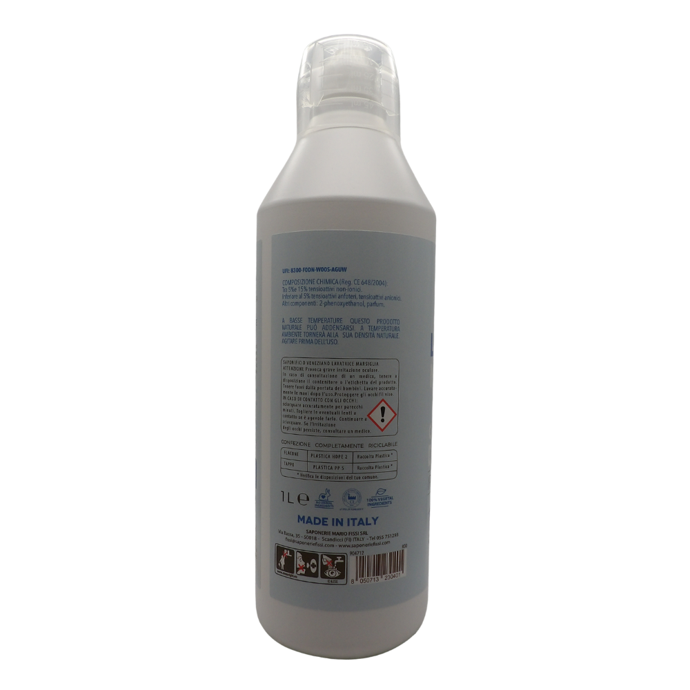 SAPONIFICIO VENEZIANO Detergente Lavatrice Ecologico Marsiglia, Ipoallergenico con Olio Essenziale di Lavanda, 1000ml