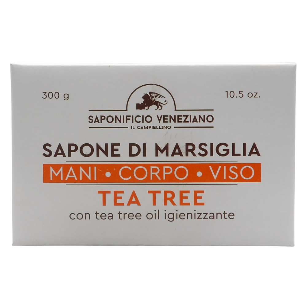 SAPONIFICIO VENEZIANO Sapone Solido Per Viso, Mani e Corpo, Arricchito Con Oli Essenziali. Senza Grassi Animali, Parabeni. Disponibile In Diverse Fragranze 300g