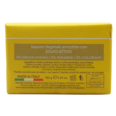 SAPONIFICIO VENEZIANO Sapone Vegetale, 0% Grassi Animali, 0% Parabeni, 0% Coloranti, per Viso e Corpo, Disponibile In Diverse Varietà, 150gr