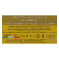 SAPONIFICIO VENEZIANO Sapone Vegetale, 0% Grassi Animali, 0% Parabeni, 0% Coloranti, per Viso e Corpo, Disponibile In Diverse Varietà, 150gr