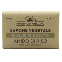 SAPONIFICIO VENEZIANO Sapone Vegetale, 0% Grassi Animali, 0% Parabeni, 0% Coloranti, per Viso e Corpo, Disponibile In Diverse Varietà, 150gr