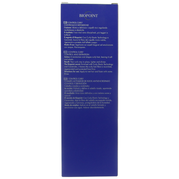 BIOPOINT Control Curly Shampoo Attivaricci Anticrespo - Idrata E Definisce I Capelli Ricci, Rendendoli Brillanti E Leggeri, Viola, Floreale, 200 Millilitro