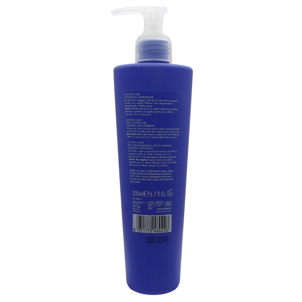 Biopoint Control Curly - Gel Attivaricci Anticrespo, Definisce i Capelli Ricci, Azione Disciplinante e Protettiva Contro Effetto Crespo, 200 ml