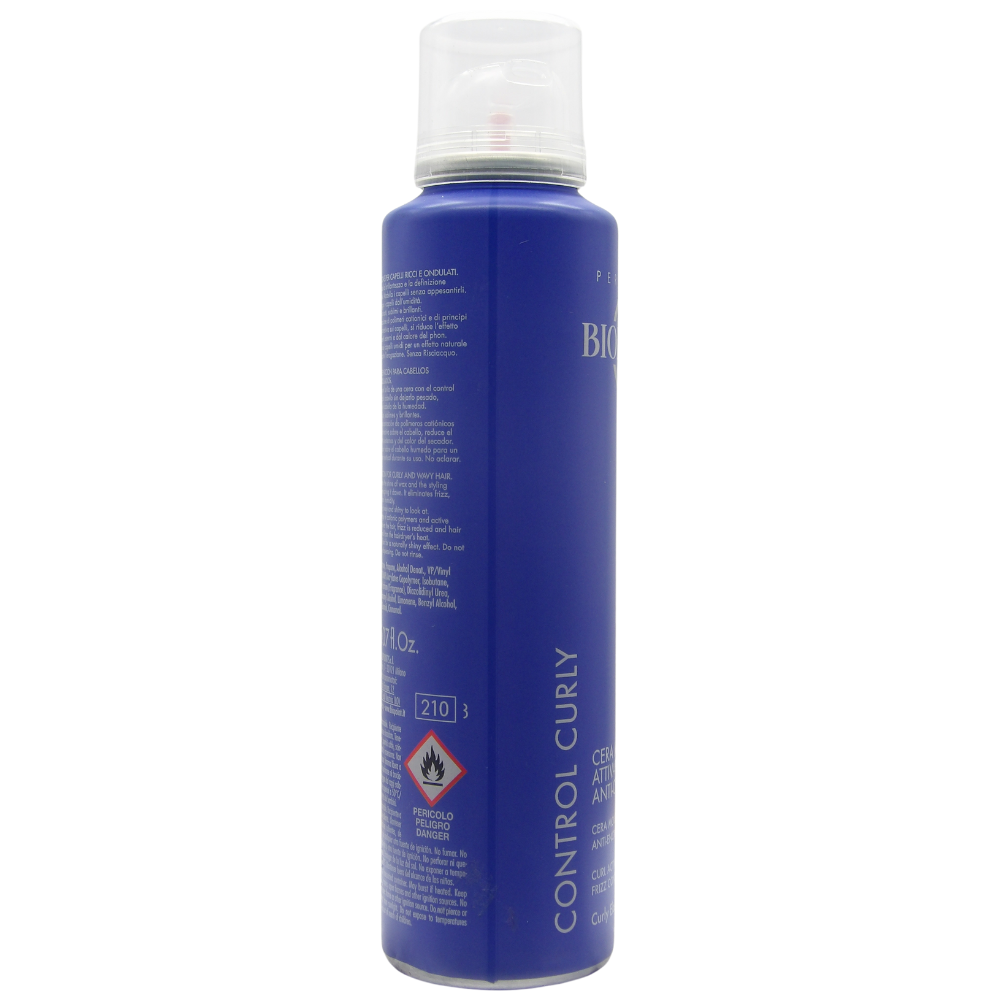 Biopoint Control Curly - Cera Mousse Spray Anticrespo, Definisce i Capelli Ricci, Fissaggio Medio Prolungato e Texture Leggera, Dona Brillantezza e Morbidezza, 150 ml