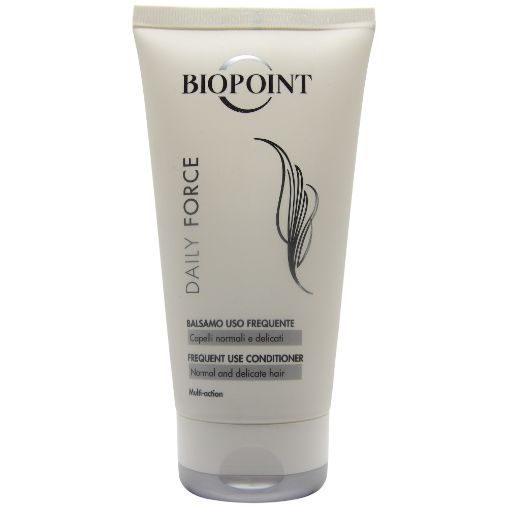 BIOPOINT Balsamo Per Uso Frequente DAILY FORCE, Per Capelli Normali e Delicati. Districante, Ammorbidente e Protettivo Sulle Punte 150ml