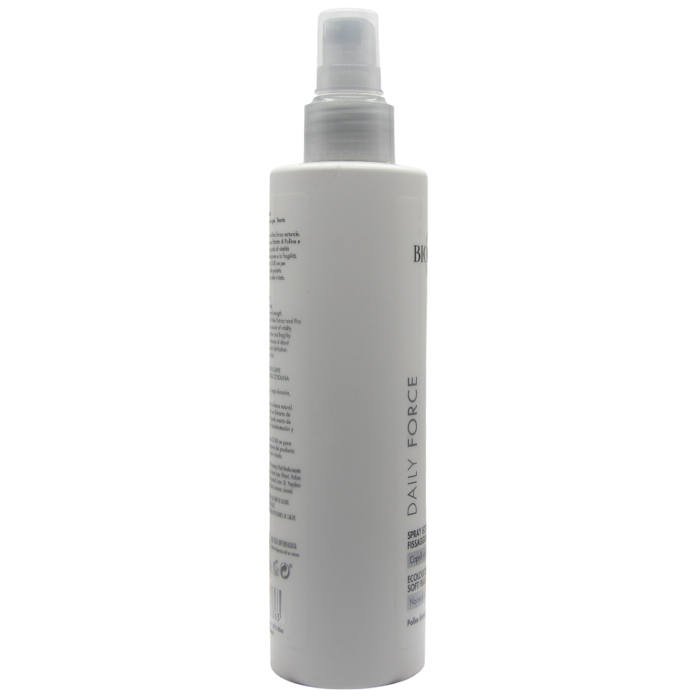 Biopoint Daily Force - Spray Capelli Ecologico a Fissaggio Morbido e Naturale Senza Gas, Azione Protettiva e Rinforzante, Dona Morbidezza e Leggerezza, 250 ml