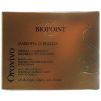 Biopoint Orovivo - Maschera Capelli Setificante, Trattamento Nutriente con Formula a Base di Olii Biologici, Dona Capelli Morbidi, Setosi e Brillanti, 200 ml
