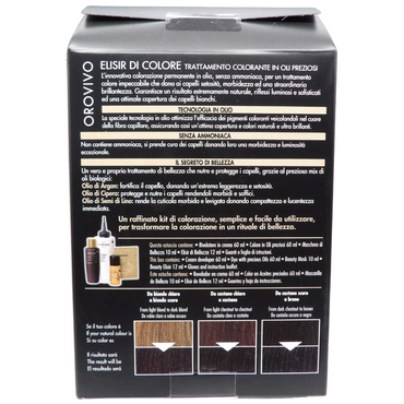 Biopoint Orovivo - Elisir di Colore, Set Tinta Capelli in Olio Senza Ammoniaca, Azione Nutriente e Illuminante, Dona un Colore Intenso e Brillante, 142 ml n° 1.00
