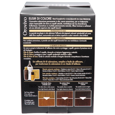 Biopoint Orovivo - Elisir di Colore, Set Tinta Capelli in Olio Senza Ammoniaca, Azione Nutriente e Illuminante, Dona un Colore Intenso e Brillante, 142 ml n° 8.30
