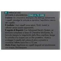 Biopoint Miracle Liss - Shampoo Liscio 72h, Azione Detergente Delicata, Ripristina l’Equilibrio del Capello, Dona Capelli Leggeri, Lisci e Setosi a lungo, 200 ml