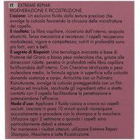BIOPOINT Fluido Super Ricostruttore EXTREME REPAIR, Per Capelli Danneggiati e Molto Danneggiati 200ml + Spazzola Per Capelli, Con Impugnatura Ergonomica