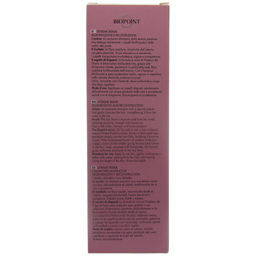 Biopoint Extreme Repair - Shampoo Ricostruzione, Azione Fortificante e Ristrutturante, Deterge Delicatamente e Rigenera i Capelli, 200 ml