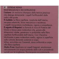 Biopoint Extreme Repair - Shampoo Ricostruzione, Azione Fortificante e Ristrutturante, Deterge Delicatamente e Rigenera i Capelli, 200 ml