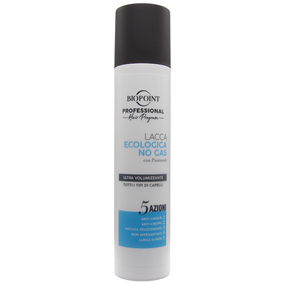 Biopoint Professional Hair Program - Lacca Spray NO GAS, Ultra Volumizzante, Arricchita con Pantenolo, Ultra Volumizzante, 300ml