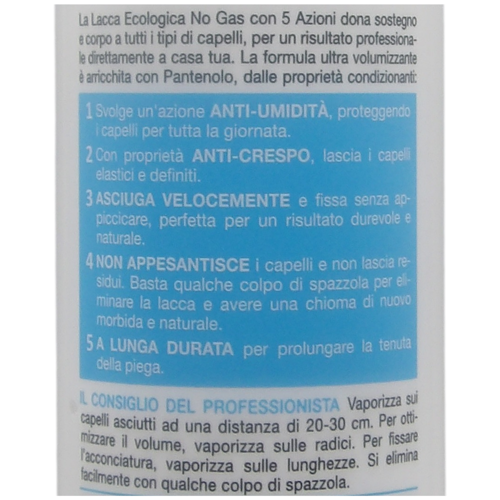 Biopoint Professional Hair Program - Lacca Spray NO GAS, Ultra Volumizzante, Arricchita con Pantenolo, Ultra Volumizzante, 300ml
