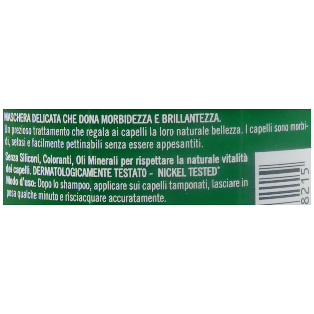 Biopoint Biologico - Maschera Capelli Delicata Bio, Trattamento Nutriente e Idratante con Olii Biologici, Dona Morbidezza e Brillantezza, 200 ml