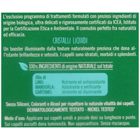 Biopoint Biologico - Cristalli Liquidi Bio per Capelli, con Olii Biologici e Semi di Lino, Azione Idratante e Nutriente, Dona Morbidezza e Brillantezza, 50 ml